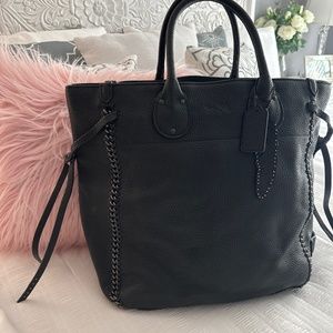 Leather coach bag